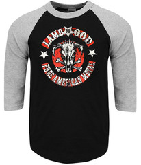 Lamb of God Pure American Metal Raglan 3/4 Sleeve (Multiple Variations)