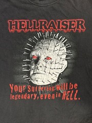 Vtg HELLRAISER T Shirt 2000s RARE Pinhead Legendary Suffering Horror Promo