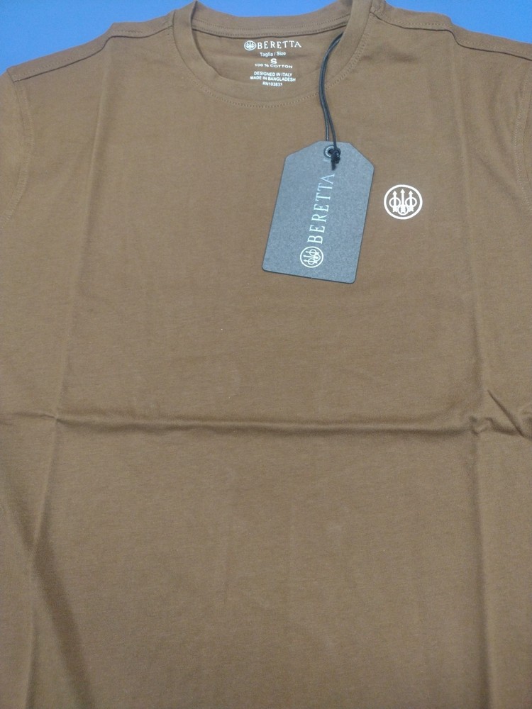 Official Licensed Beretta Tabacoo Brown Circle T Shirt Gun Pistol UK M / US S