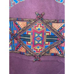 Vintage Las Vegas Native Shirt American Beaded Twigs Purple Tee 90s VTG Large