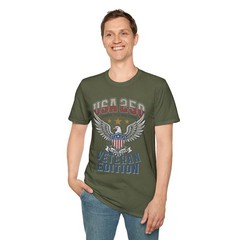 USA 250 Veteran Edition T Shirt 1776-2026 Patriotic Eagle Tee