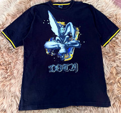 Vintage Lot 29 Luxe Wile E Coyote Shirt XL Black Yellow Looney Tunes Graphic
