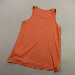 Patagonia Shirt Mens Small Sleeveless Crew Neck Workout Lightweight Orange
