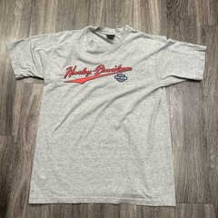 Vtg Harley Davidson Great American Freedom Machine St. Maarten N.A (L) Gray