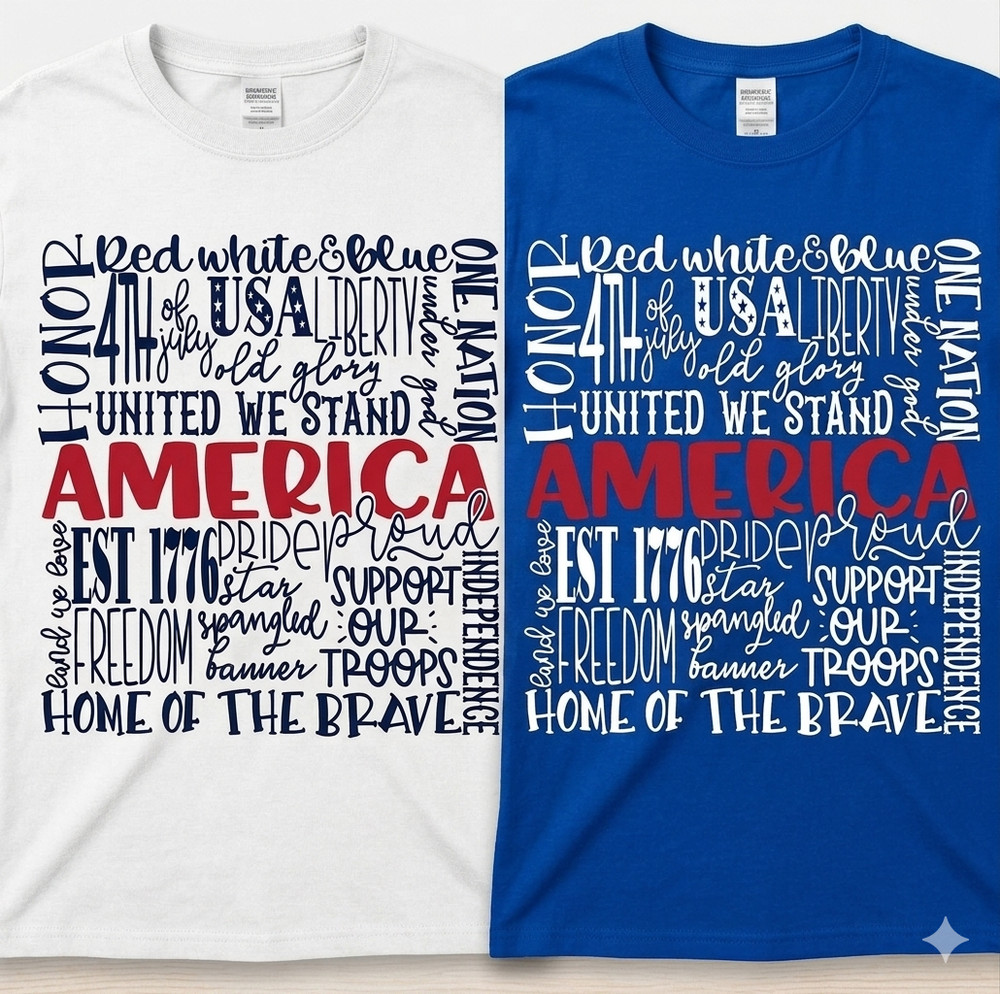 Unisex t-shirt 4th of July Red White & Blue