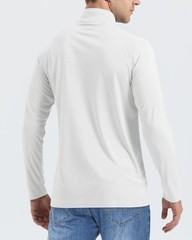 SPF Shirts for Men UPF 50 Shirts Long Sleeve Mens Quarter Zip Pullover Golf L…