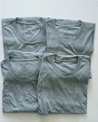 True Classic – Crew Neck – Short Sleeve T-Shirt – Heather Grey – XL – 4 Pack