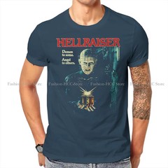 Hellraiser Pinhead Shirt S-6XL Mens Black Cotton Horror Movie Graphic Tee Y2K