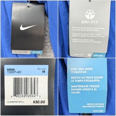 Nike Legend 2.0 T Shirt Mens Blue Long Sleeve Dri Fit Crewneck Pullover Tee Sz M
