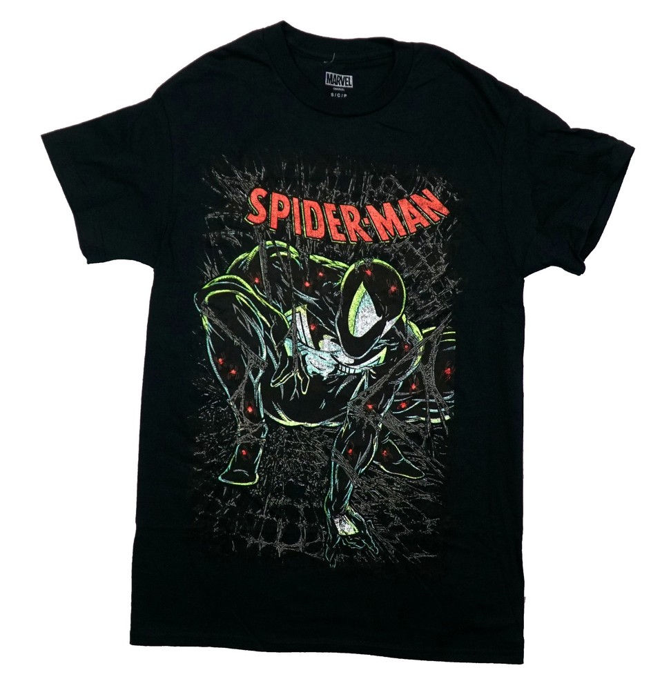 Spider-man Mesn T-Shirt – Green Tinted McFarlane Cover Art