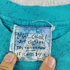 Vintage 1993 Local Color T-Shirt Sz Large Tie Dye Seals Ocean All Over Print