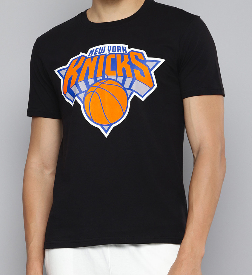 New York Basketball Fan Royal Blue T-Shirt Logo Graphic Tee Apparel