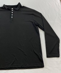 men’s Gildan t-shirt size 5XL black long sleeve rib cuff pull-on cotton