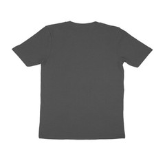 Round Neck Charcoal Grey Color Mix Size Half Sleeve Casual Wear T shirt For Men
