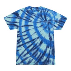 Multi-Color Tie Dye T-Shirts, Kids & Adults Short Sleeve Cotton Colortone