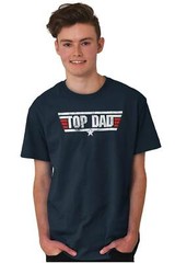Top Dad Father’s Day Best Ever Birthday Gift Mens Casual Crewneck T Shirts Tees