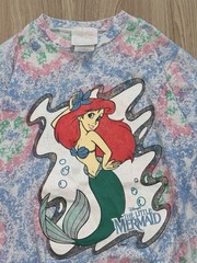 Vintage Disney The Little Mermaid T-shirt 90s Ariel Rare White Disney Princess