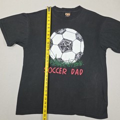 Vintage Soccer Dad Shirt Mens Large Black Football Outdoor Sports Art TSI