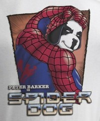 Peter Barker Spider Dog Man Big Dogs Tee Shirt 2X 5X White 100% Cotton Parker