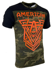 AMERICAN FIGHTER Men’s T-shirt GLOVER Athletic Military Green XS-4XL