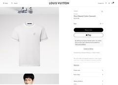 $1010 LOUIS VUITTON LV Short-Sleeved Cotton Crewneck T-Shirt – Milky White – XL