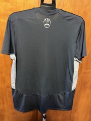 Nike Football Dri-Fit Shirt Mens Large Gray Vertical Graphic Tee