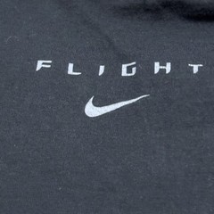Vintage Y2K 80s 90s Made In USA Nike Flight Basketball Black T Shirt Mens XL
