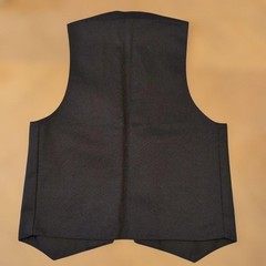 Ben Davis Black Vest S Button Front 2 Pockets Japan For 14Y+