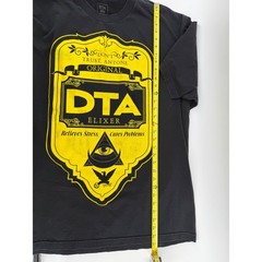 DTA Elixer Graphic T-Shirt XXL Rogue Status Black Yellow Print Streetwear GUC