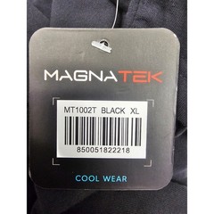 Magnatek Cool Wear Mens V-Neck T-Shirt Black XL MT1002T Cotton Blend