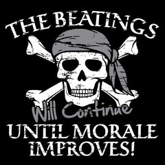 The Beatings Will Continue Until Sarcastic Humor Graphic Novelty Funny T Shirt