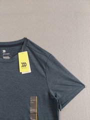 All In Motion Men T Shirt S Blue Crew Neck Short Sleeve Stretch Pullover Casual