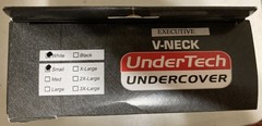 UnderTech Undercover Men’s Concealed Carry T-Shirt (Executive V-Neck, White)