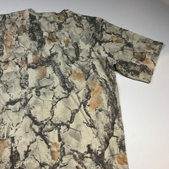 VTG Natural Gear Pocket T-Shirt Mens XL Brown Tan Camo Bark Hunting Short Sleeve