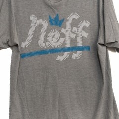 Neff Mens Gray T-Shirt Crew Neck Short Sleeve Graphic Pullover Machine Wash L