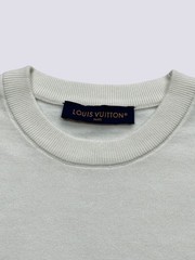 Louis Vuitton LV Monogram Short-Sleeved Cotton Crewneck T-Shirt White Size M