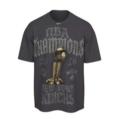 Nike NBA Champions New York Knicks 2026 Crystal Rhinestone T Loose Fit Black L