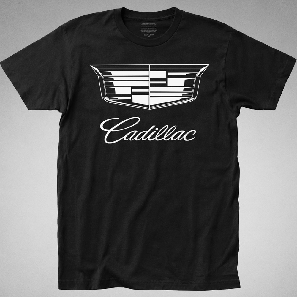 CADILLAC T-SHIRT tee car auto automotive og logo V 6.2L V8 Escalade CT4 CT5 CT6