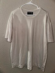 Calvin Klein Men’s White Blend T-Shirt Size Large Preppy Casual Style