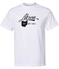 Akron Ohio State T-Shirt Short Sleeve Graphic Tees Unisex Apparel