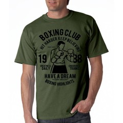 Boxing Club T-Shirt / Golden Gloves MMA Fighting Sports Workout Training Gym