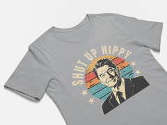 Ronald Reagan Funny Joke Shirts – Shut Up Hippy
