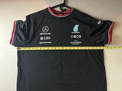 Mercedes AMG Petronas F1 Team Tee Mens XL Black Stichd Preowned
