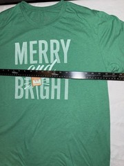 Merry &Bright Whataburger Shirt Christmas Holiday Next Level Adult XL Or XXL