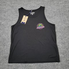 Chubbies Shirt Mens Small Black Neon Dream Tank Top Tropical Beach Graphic Tee