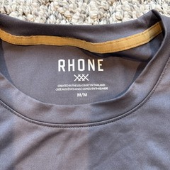 Rhone Element Shirt Mens Medium Charcoal Gray Cotton Blend Short Sleeve Tee