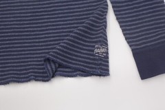 Polo Ralph Lauren Waffle Long Sleeve Henley Triped Cassic Navy Men’s XL