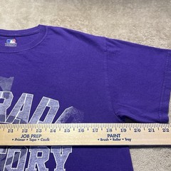Vintage Colorado Rockies T Shirt Mens M Purple Colorado Territory MLB Y2K