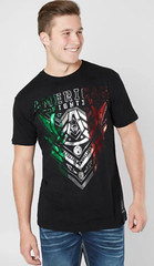 AMERICAN FIGHTER Men’s T-Shirt KENDELTON Athletic Black Biker MMA S-4XL