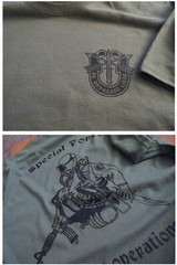 Combat Diver Special Forces Underwater Operations T-SHIRT Large USA 6oz